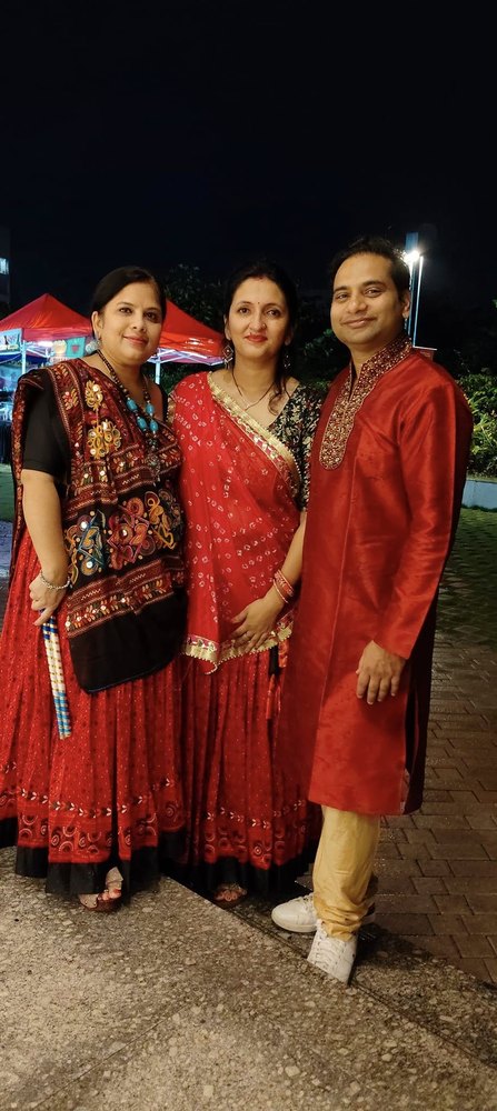 Family moments at the Dandiya Party