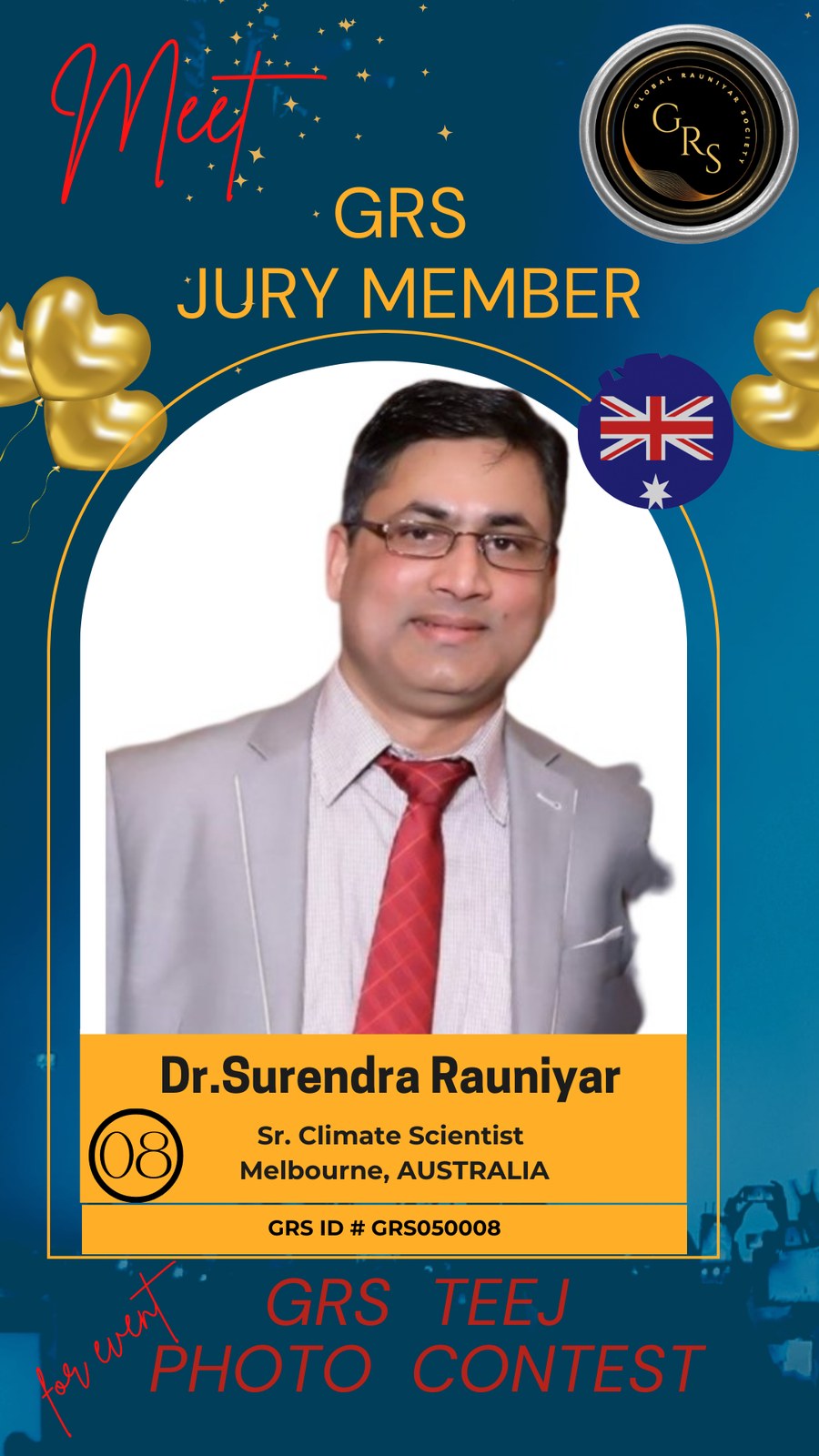GRS Jury Member 08 — Dr. Surendra Rauniyar, Sr. Climate Scientist