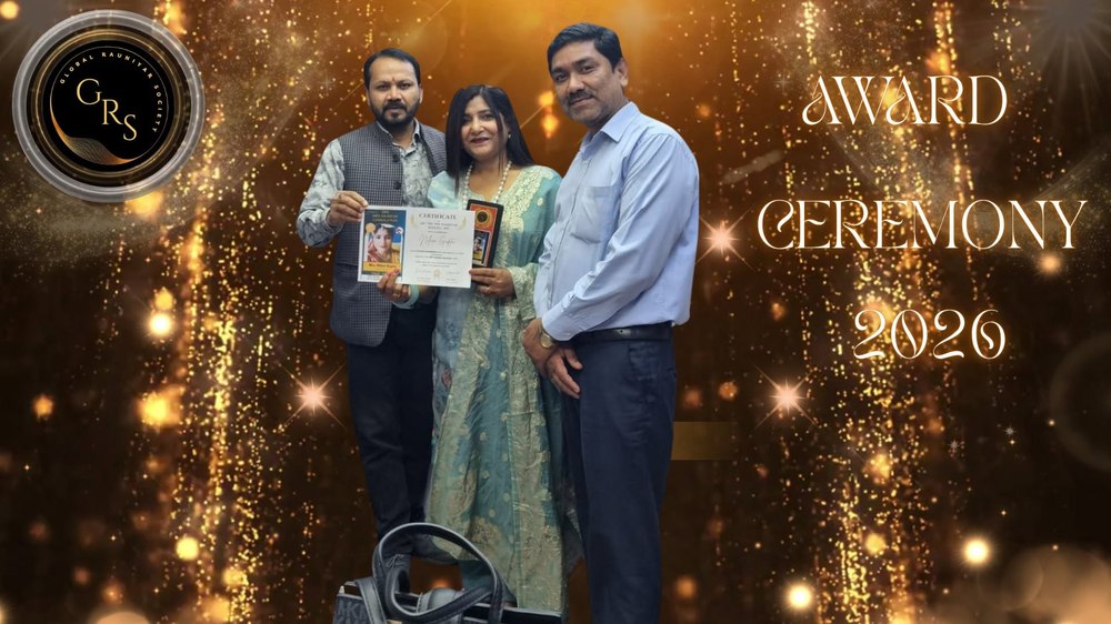 Award Ceremony — Nilam Gupta receiving her consolation certificate