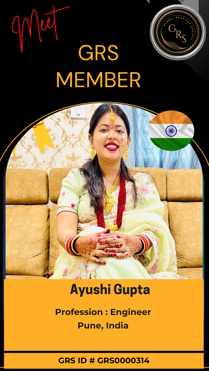 Ayushi Gupta — GRS Bronze Member ID Card
