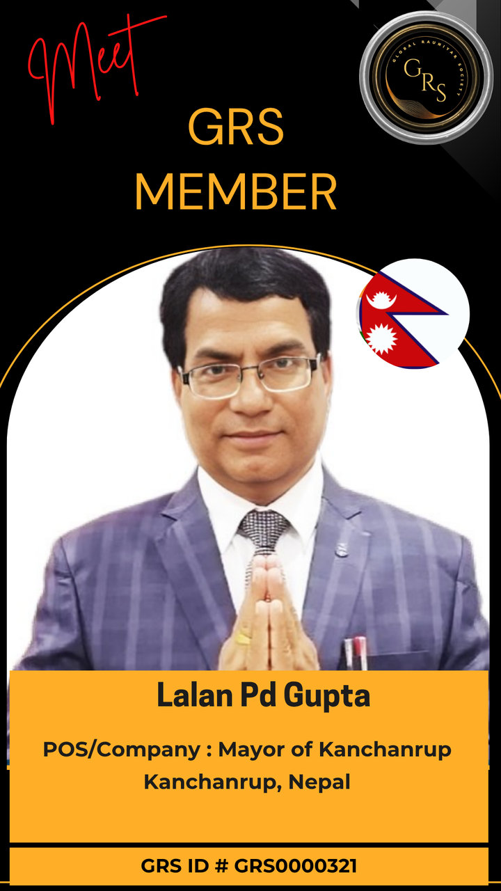 Lalan Pd Gupta — GRS Bronze Member ID Card
