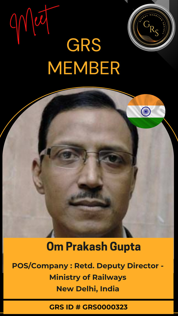Om Prakash Gupta — GRS Bronze Member ID Card