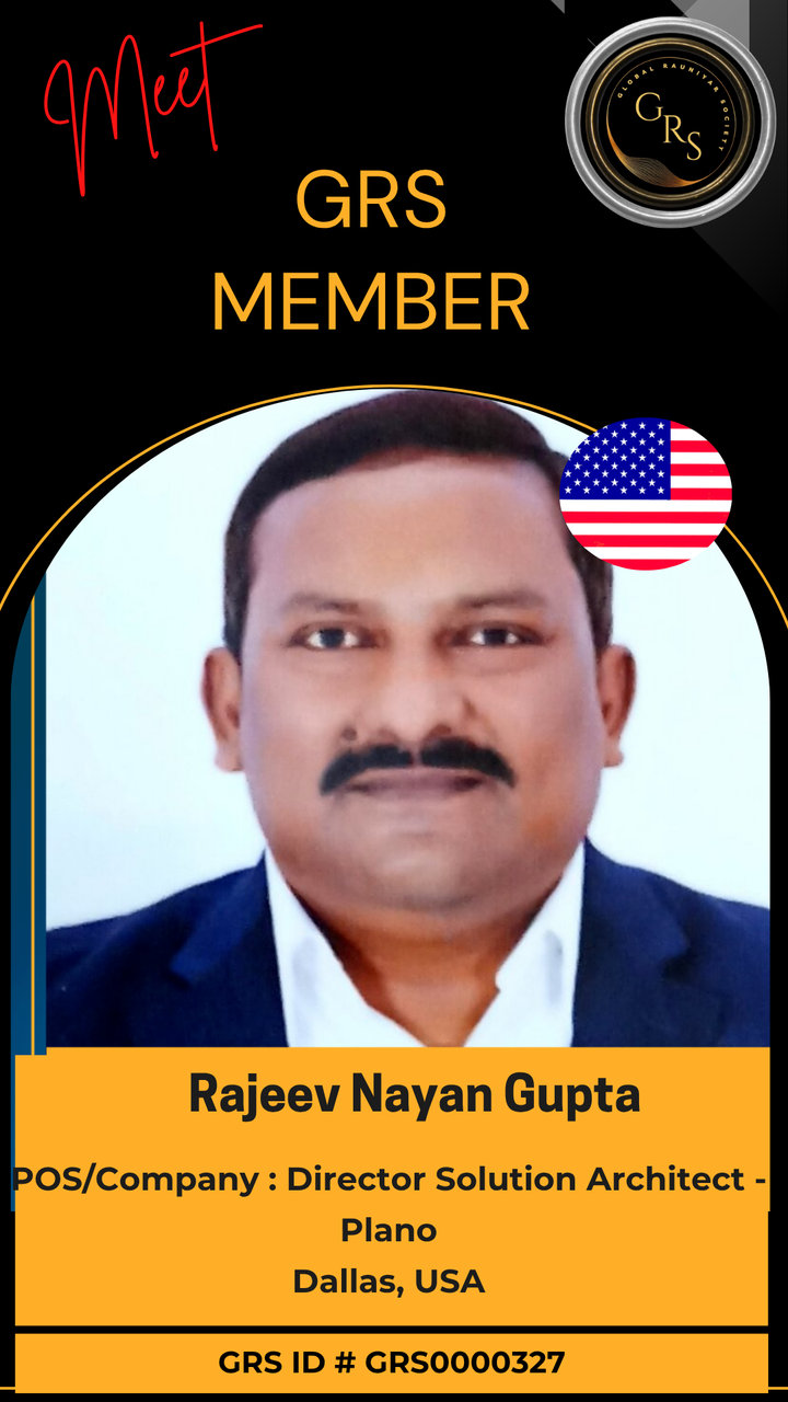 Rajeev Nayan Gupta — GRS Bronze Member ID Card