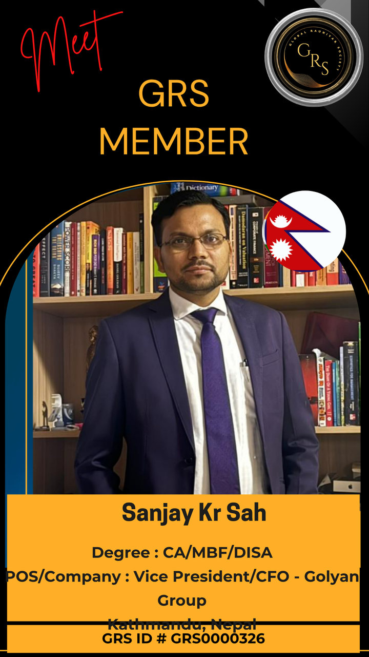 Sanjay Kr Sah — GRS Bronze Member ID Card