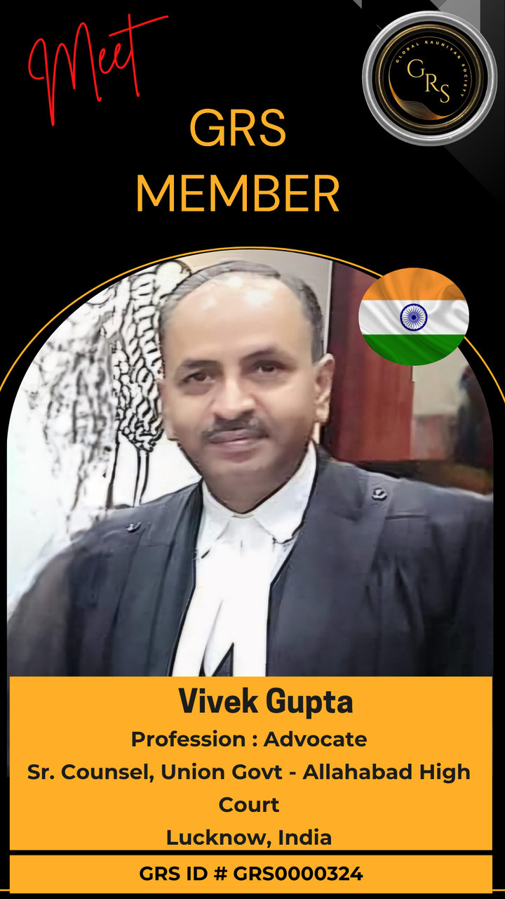 Vivek Gupta — GRS Bronze Member ID Card