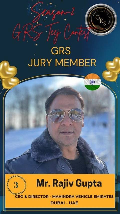 Rajiv Gupta — GRS Teej Contest Season-2 Jury Member