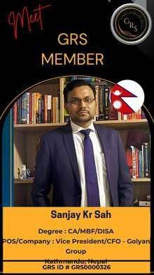 Sanjay Kr Sah — GRS Bronze Member