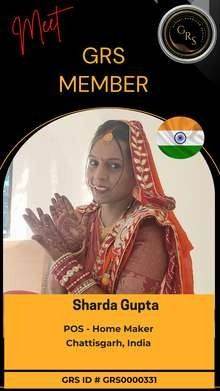 Sharda Gupta — GRS Bronze Member