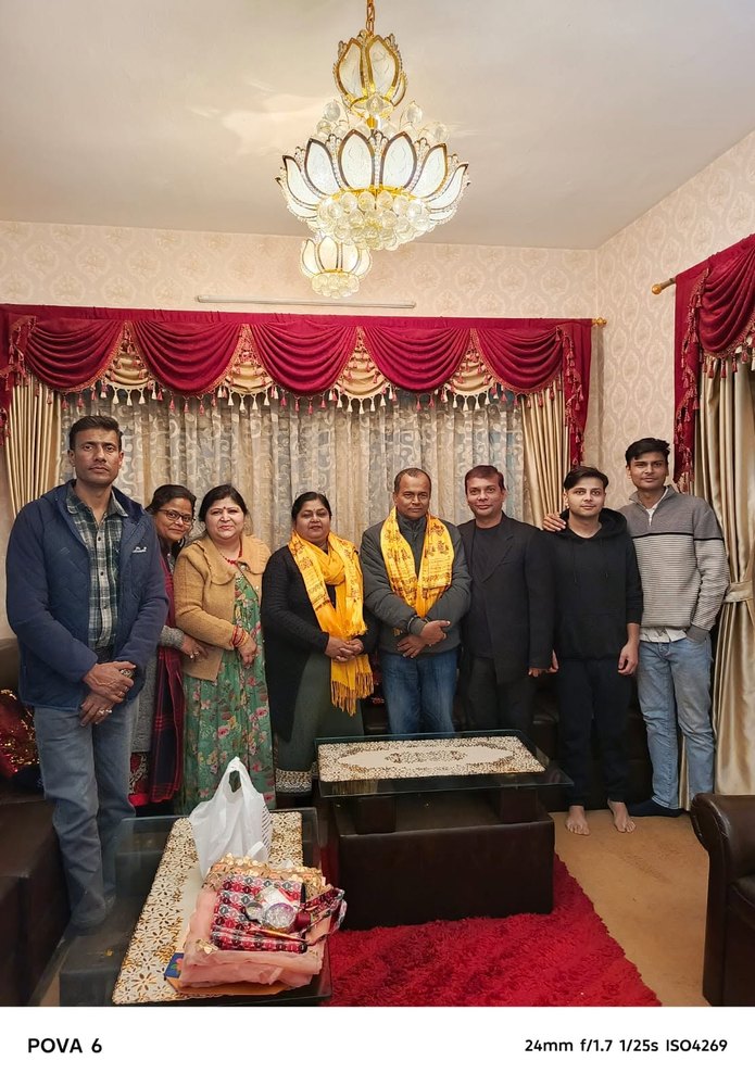 Sunil Sir felicitated by Nepal Representative, Kathmandu
