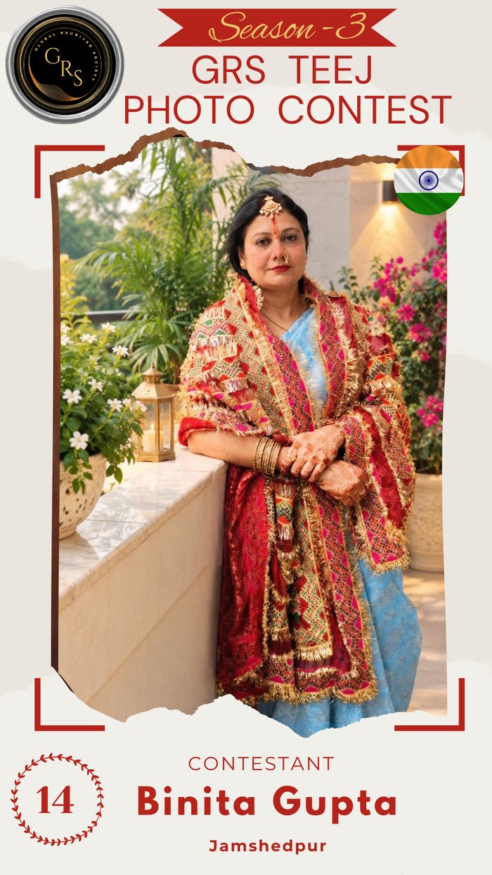 Binita Gupta — Mrs. GRS's TEEJ Photo Contest Season-3 Contestant