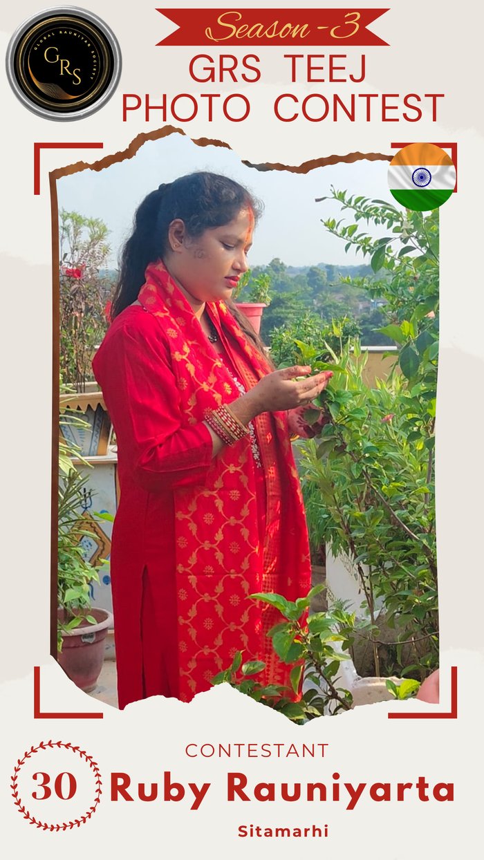 Ruby Rauniyarta — Mrs. GRS's TEEJ Photo Contest Season-3 Contestant