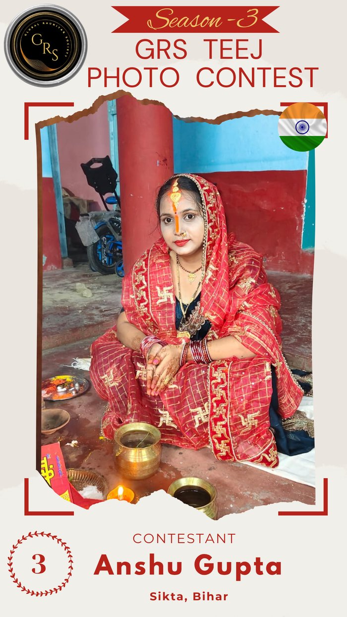 Anshu Gupta — Mrs. GRS's TEEJ Photo Contest Season-3 Contestant