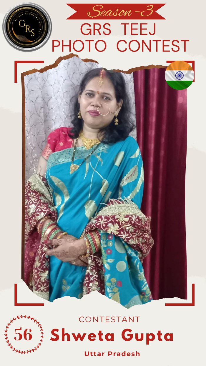 Shweta Gupta — Mrs. GRS's TEEJ Photo Contest Season-3 Contestant
