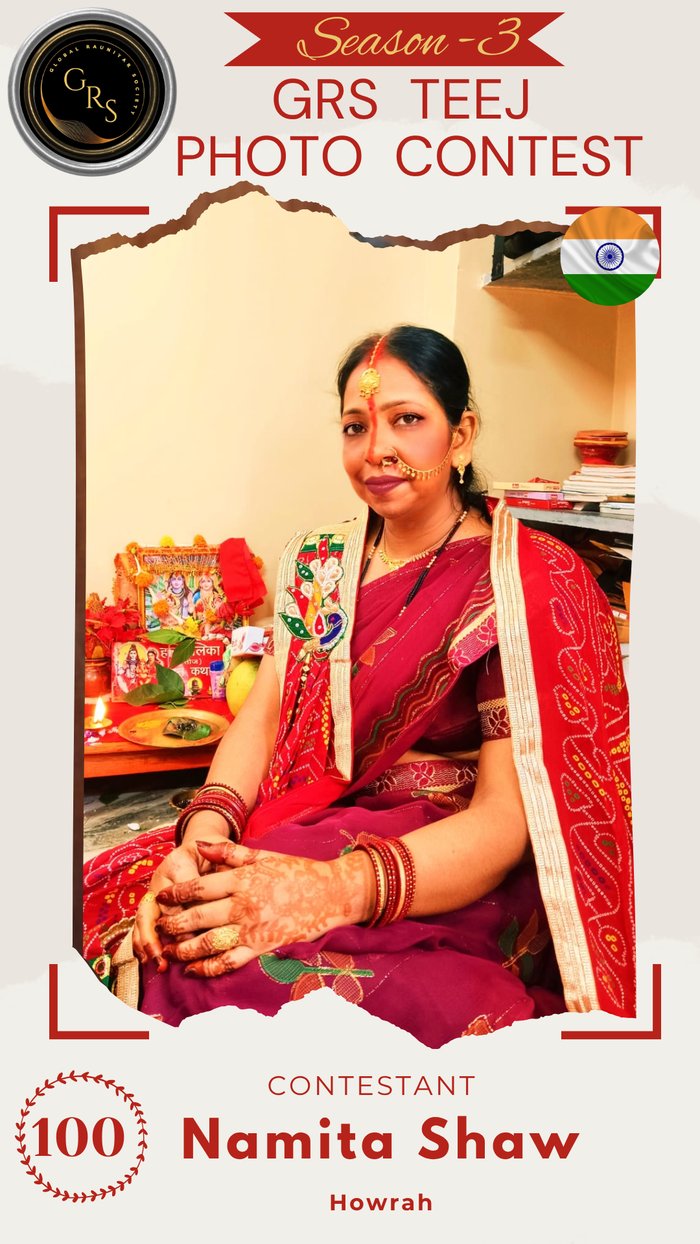 Namita Shaw — Mrs. GRS's TEEJ Photo Contest Season-3 Contestant