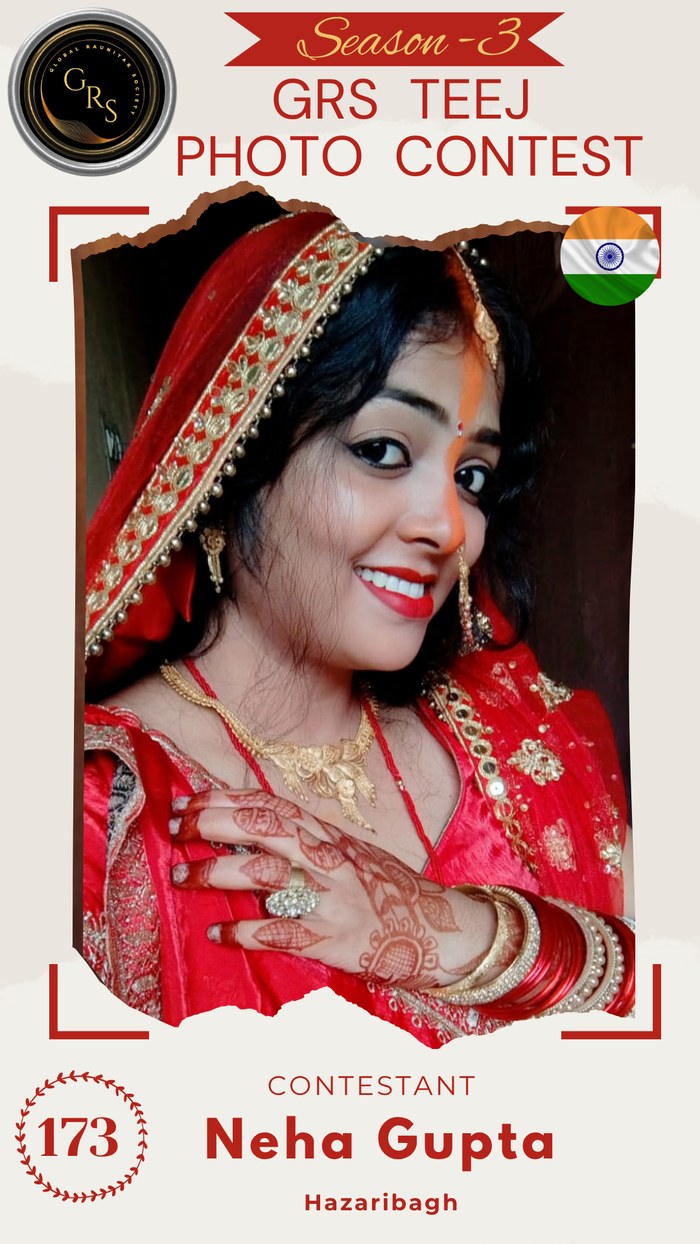 Neha Gupta — Mrs. GRS's TEEJ Photo Contest Season-3 Contestant