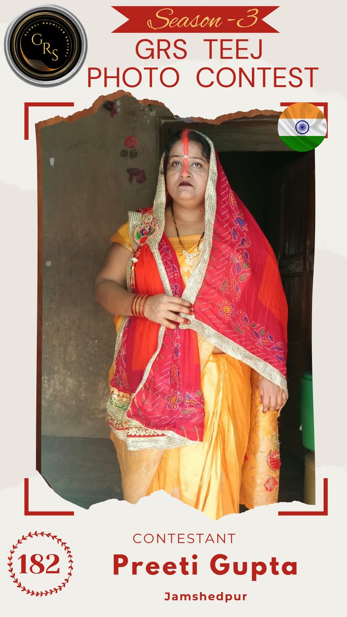 Preeti Gupta — Mrs. GRS's TEEJ Photo Contest Season-3 Contestant