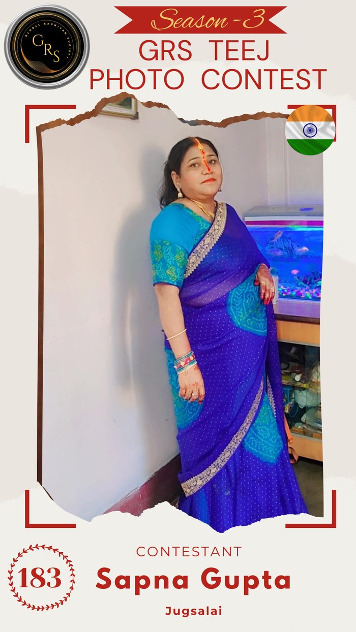 Sapna Gupta — Mrs. GRS's TEEJ Photo Contest Season-3 Contestant
