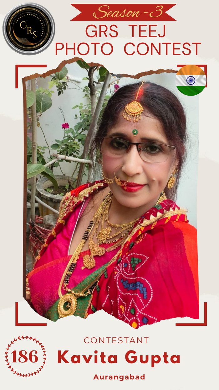 Kavita Gupta — Mrs. GRS's TEEJ Photo Contest Season-3 Contestant