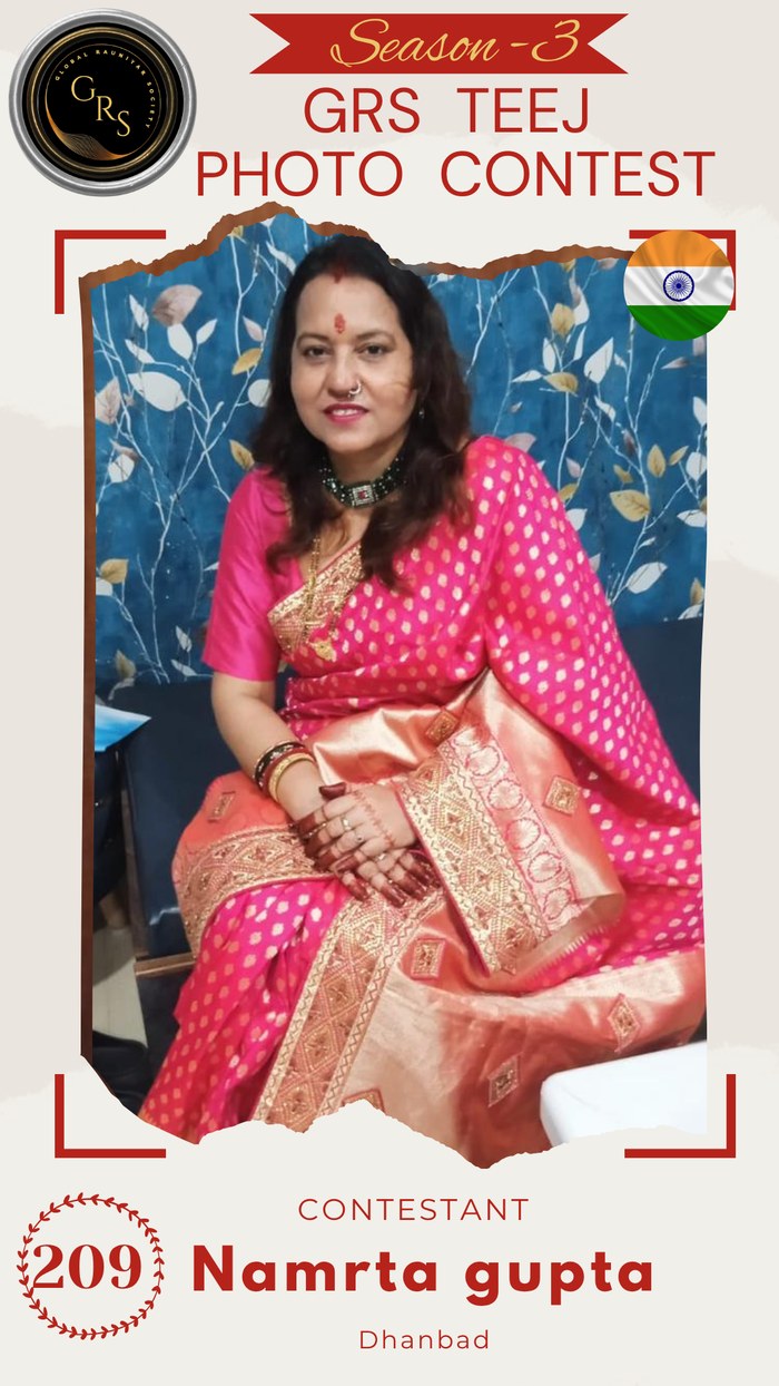 Namrta gupta — Mrs. GRS's TEEJ Photo Contest Season-3 Contestant