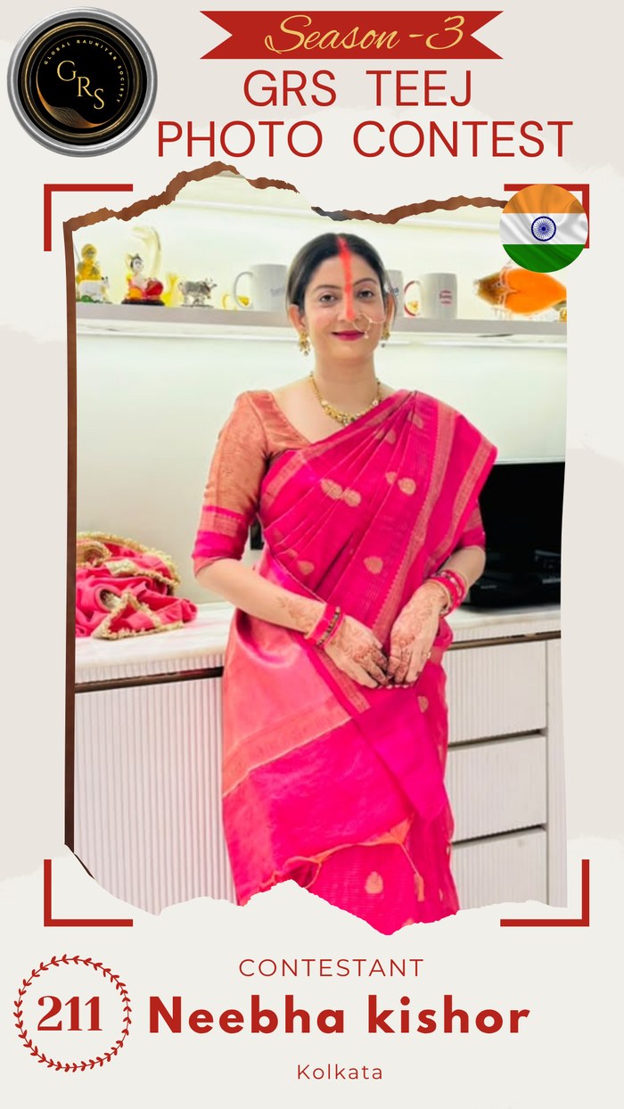 Neebha kishor — Mrs. GRS's TEEJ Photo Contest Season-3 Contestant