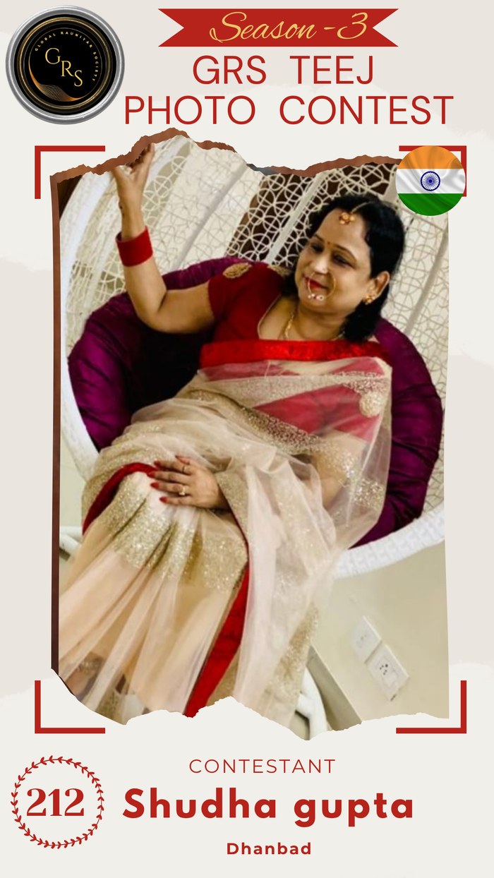 Shudha gupta — Mrs. GRS's TEEJ Photo Contest Season-3 Contestant