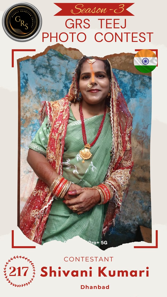 Shivani Kumari — Mrs. GRS's TEEJ Photo Contest Season-3 Contestant