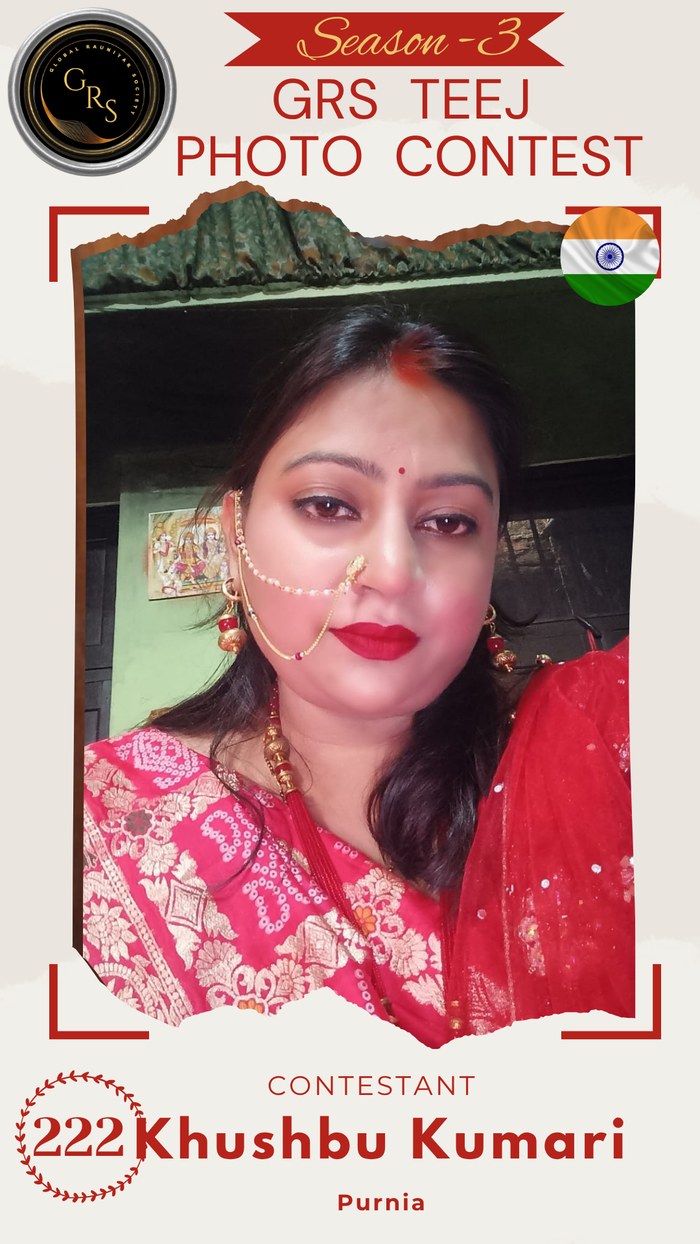 Khushbu Kumari — Mrs. GRS's TEEJ Photo Contest Season-3 Contestant