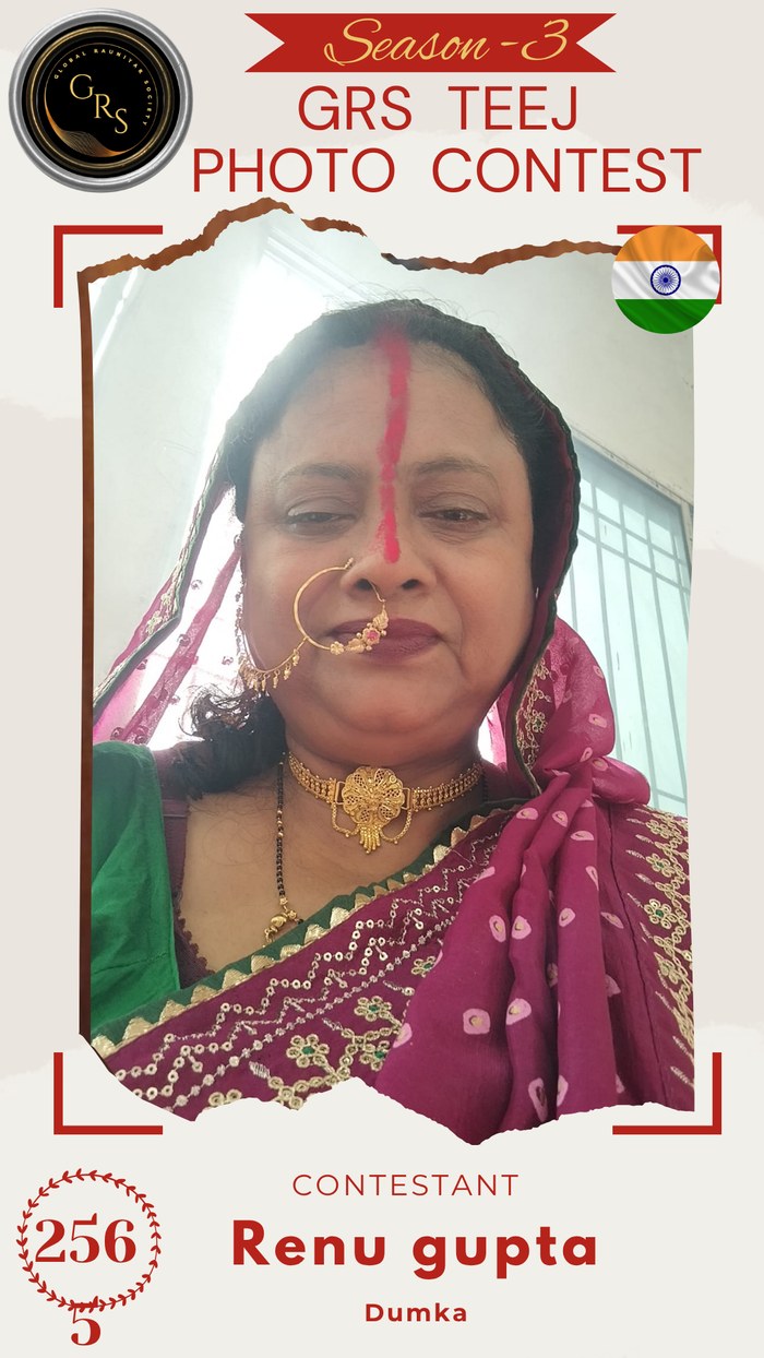 Renu gupta — Mrs. GRS's TEEJ Photo Contest Season-3 Contestant