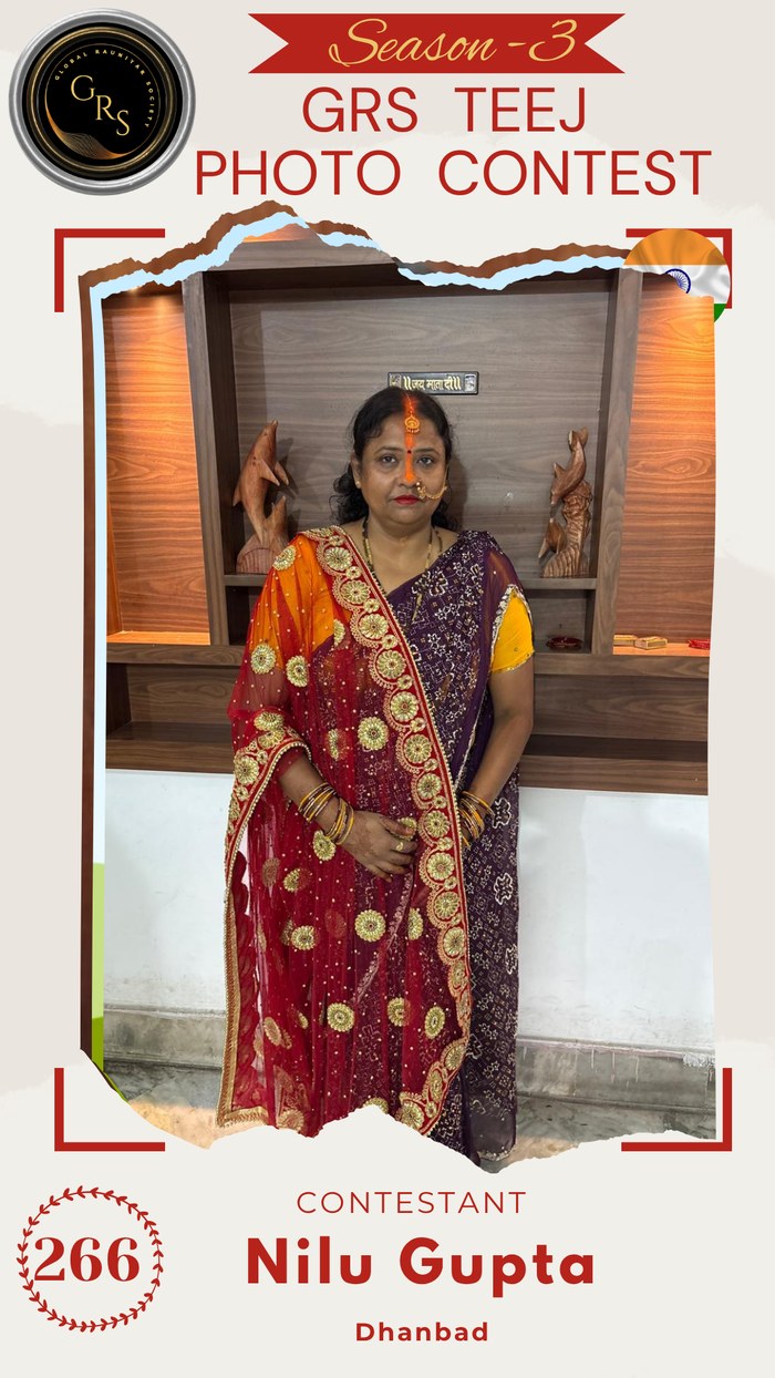 Nilu Gupta — Mrs. GRS's TEEJ Photo Contest Season-3 Contestant