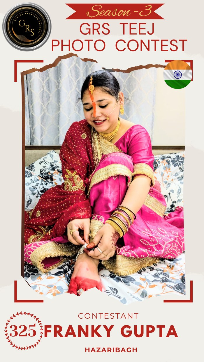 Franky Gupta — Mrs. GRS's TEEJ Photo Contest Season-3 Contestant