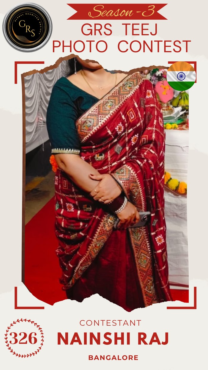 Nainshi Raj — Mrs. GRS's TEEJ Photo Contest Season-3 Contestant