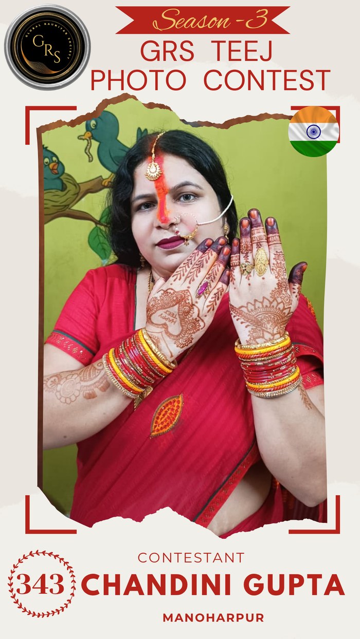 Chandini Gupta — Mrs. GRS's TEEJ Photo Contest Season-3 Contestant