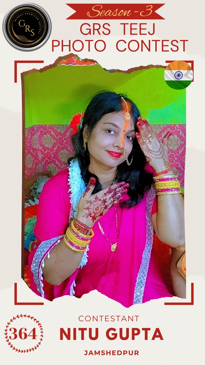 Nitu Gupta — Mrs. GRS's TEEJ Photo Contest Season-3 Contestant