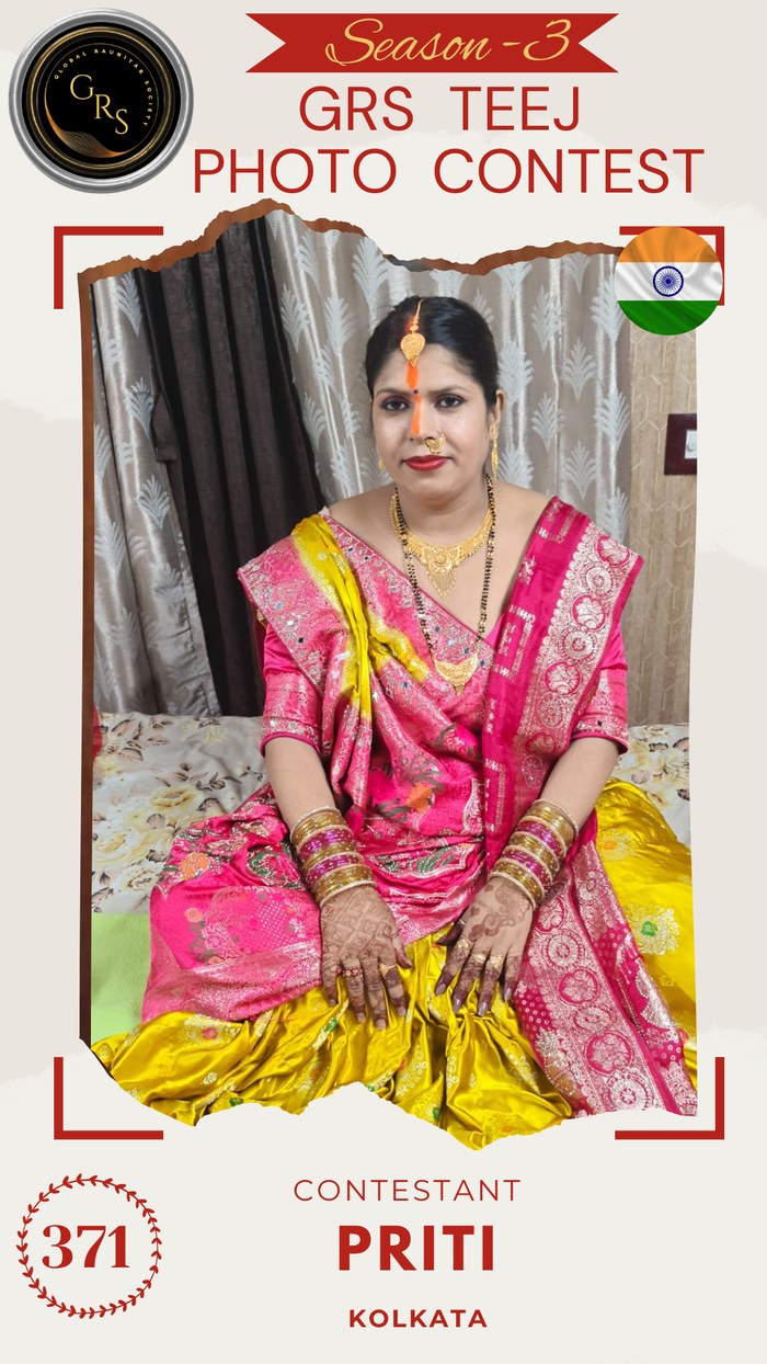 Priti — Mrs. GRS's TEEJ Photo Contest Season-3 Contestant