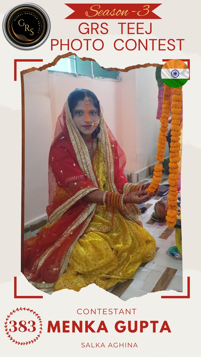 Menka Gupta — Mrs. GRS's TEEJ Photo Contest Season-3 Contestant