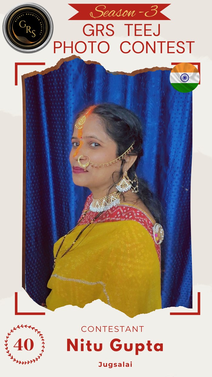 Nitu Gupta — Mrs. GRS's TEEJ Photo Contest Season-3 Contestant