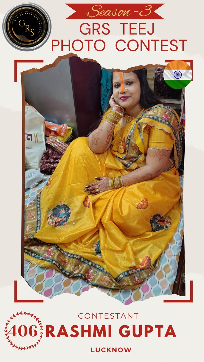 Rashmi Gupta — Mrs. GRS's TEEJ Photo Contest Season-3 Contestant