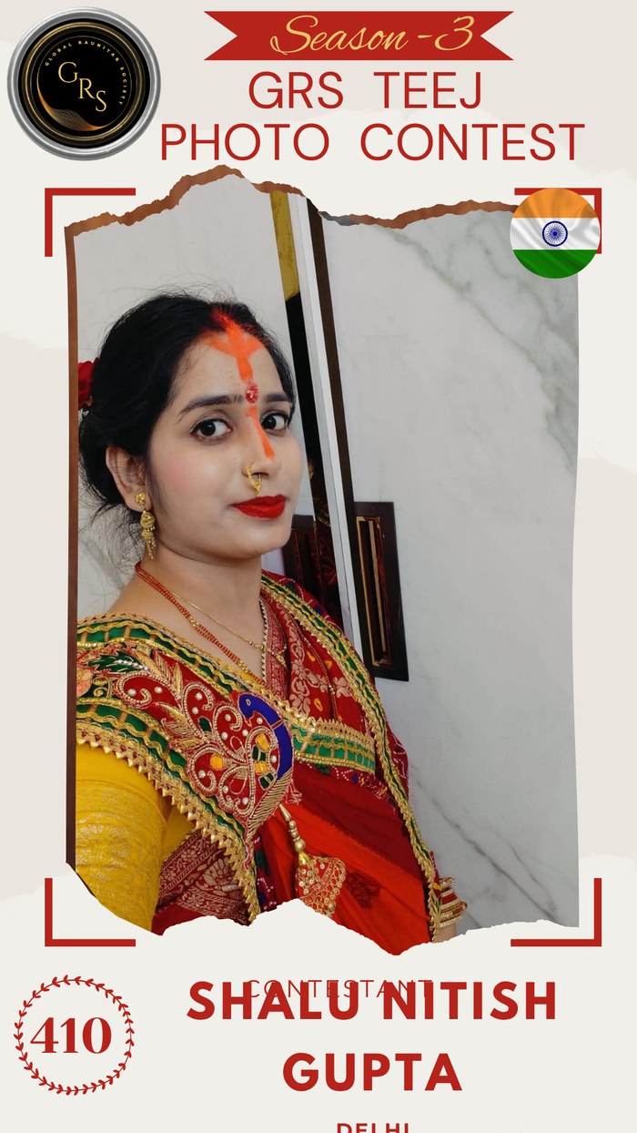 Shalu Nitish Gupta — Mrs. GRS's TEEJ Photo Contest Season-3 Contestant