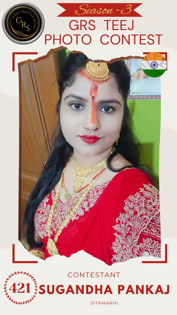 Sugandha Pankaj — Mrs. GRS's TEEJ Photo Contest Season-3 Contestant