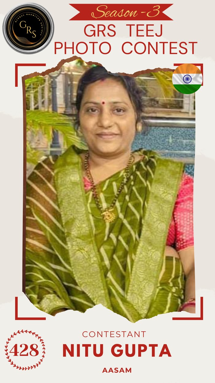 Nitu Gupta — Mrs. GRS's TEEJ Photo Contest Season-3 Contestant