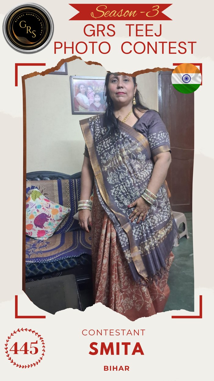 Smita — Mrs. GRS's TEEJ Photo Contest Season-3 Contestant