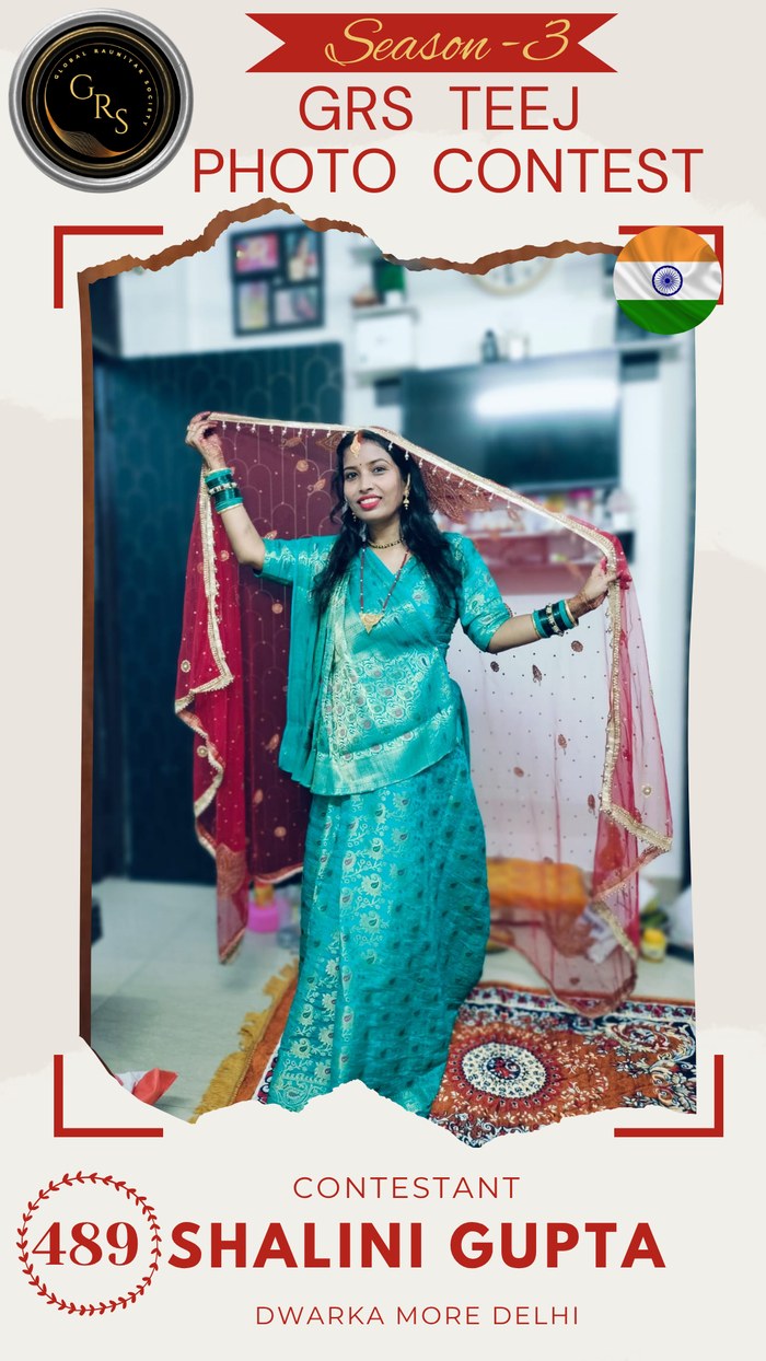 Shalini Gupta — Mrs. GRS's TEEJ Photo Contest Season-3 Contestant