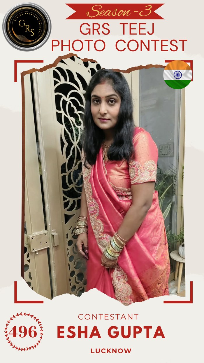 Esha Gupta — Mrs. GRS's TEEJ Photo Contest Season-3 Contestant