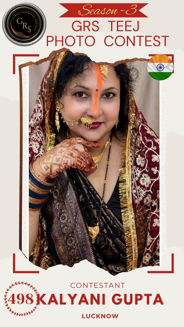 Kalyani Gupta — Mrs. GRS's TEEJ Photo Contest Season-3 Contestant