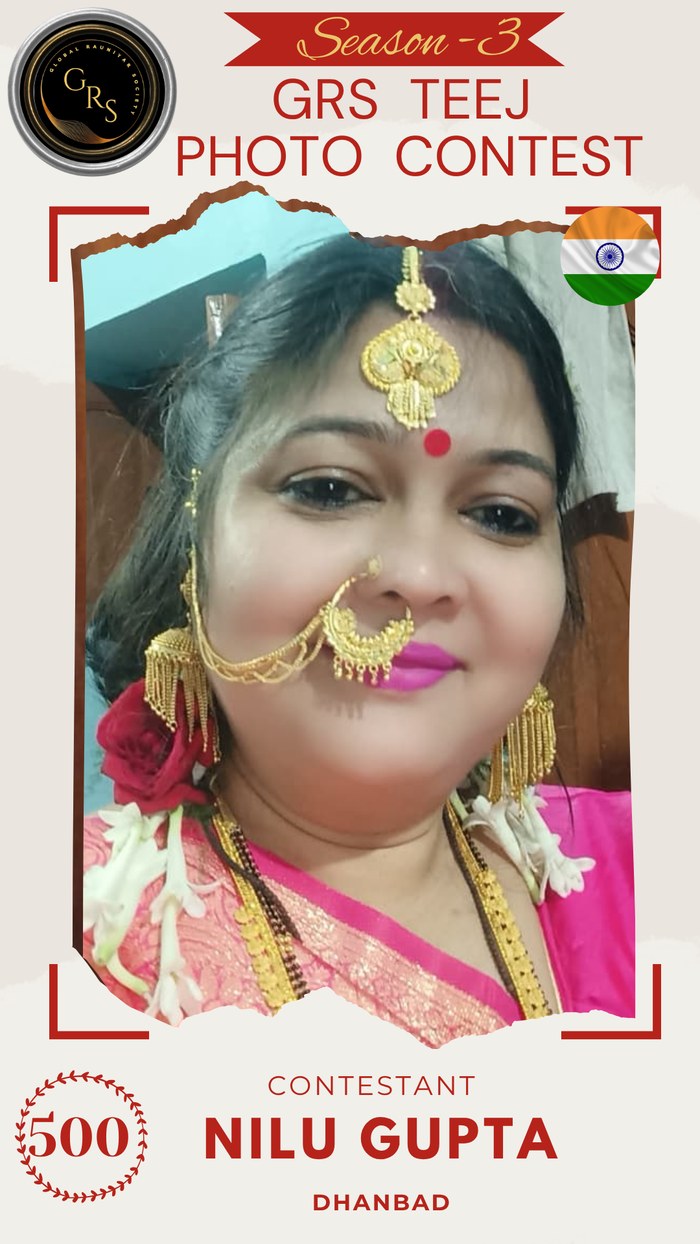 Nilu Gupta — Mrs. GRS's TEEJ Photo Contest Season-3 Contestant