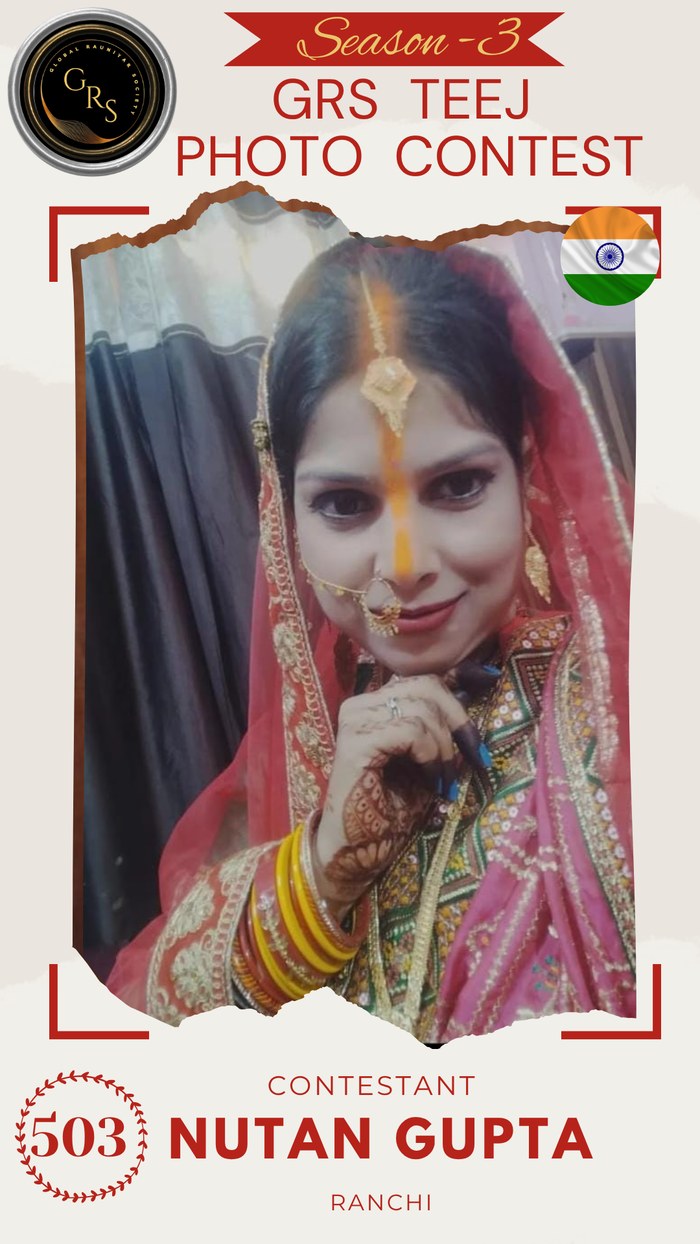 Nutan Gupta — Mrs. GRS's TEEJ Photo Contest Season-3 Contestant