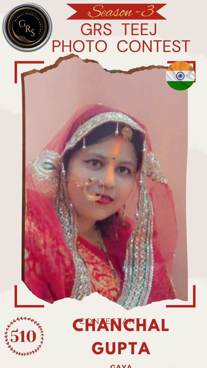 Chanchal Gupta — Mrs. GRS's TEEJ Photo Contest Season-3 Contestant
