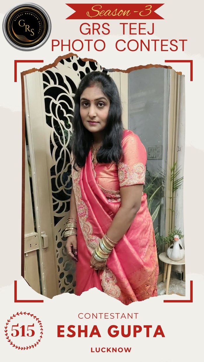 Esha Gupta — Mrs. GRS's TEEJ Photo Contest Season-3 Contestant
