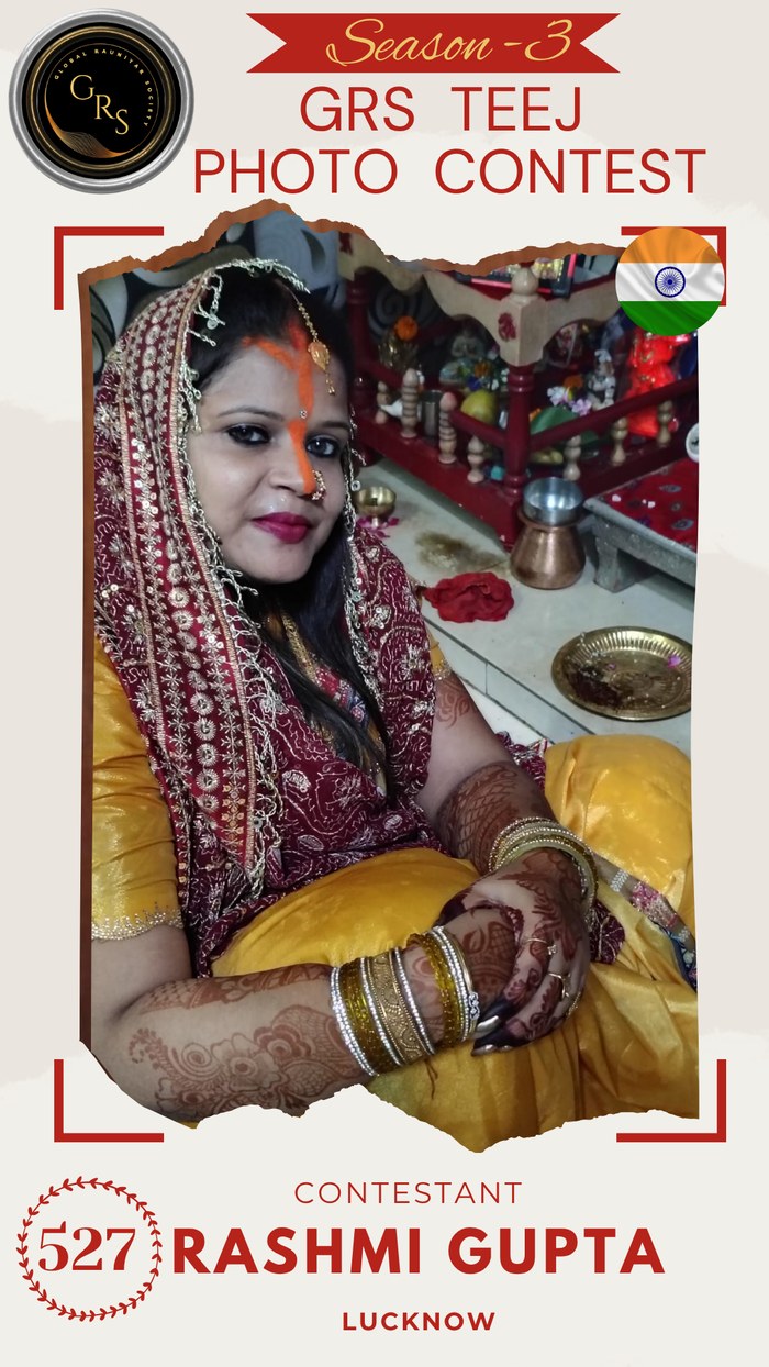 Rashmi Gupta — Mrs. GRS's TEEJ Photo Contest Season-3 Contestant