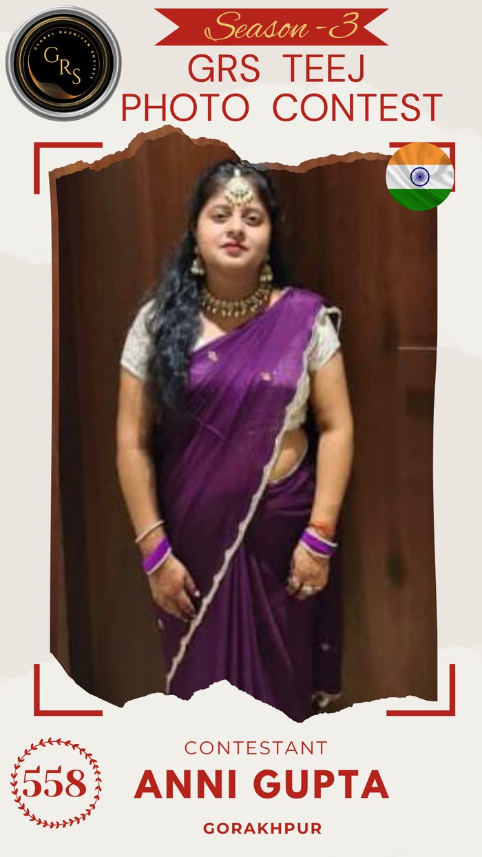 Anni Gupta — Mrs. GRS's TEEJ Photo Contest Season-3 Contestant